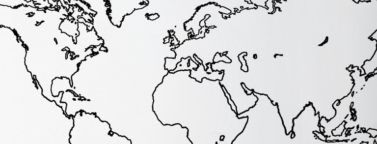 Drawing world map continents